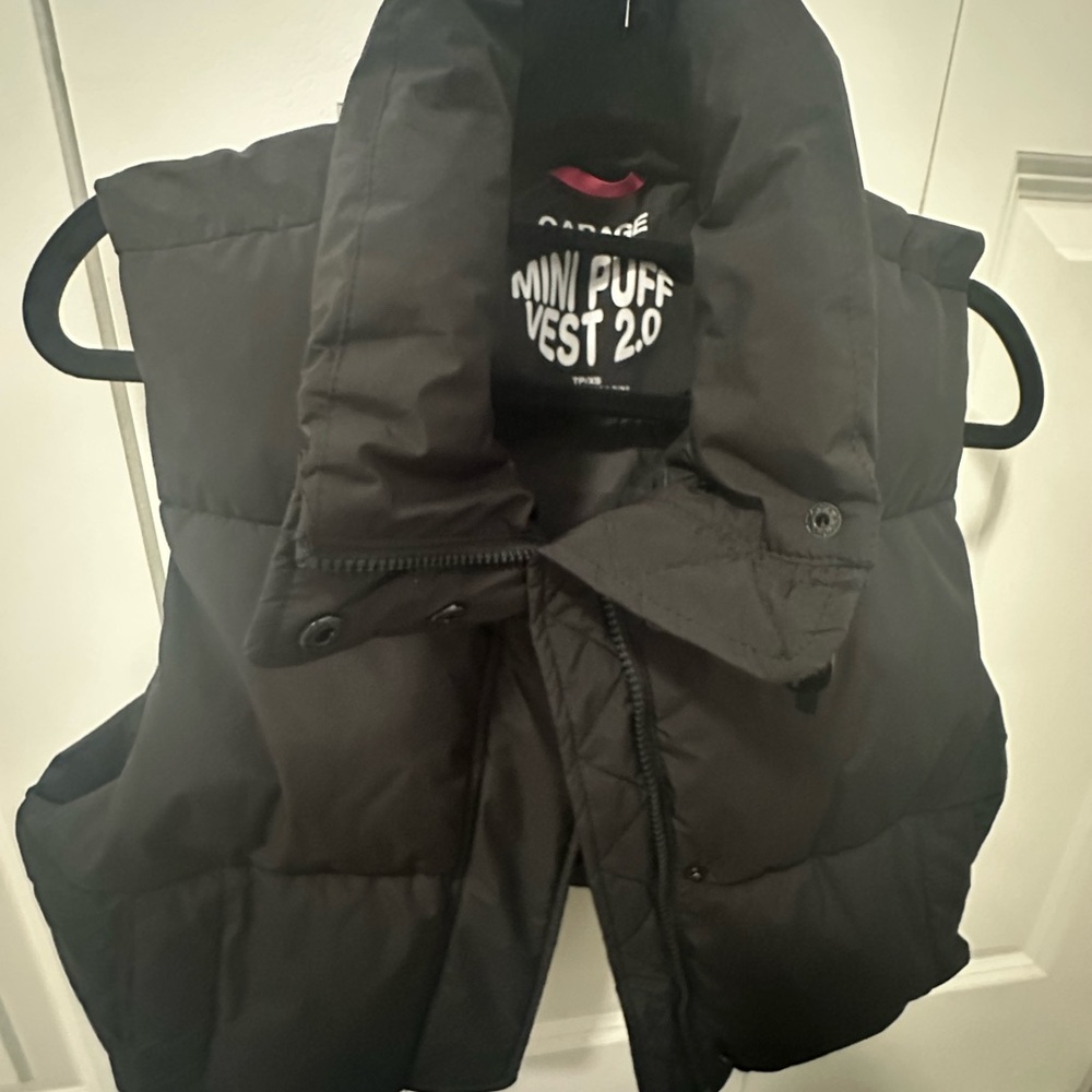 Garage Black Mini Puff Vest 2.0
